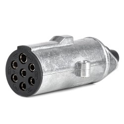 Amio – Πρίζα Κοτσαδόρου 24V 7PIN Type N Αλουμινίου Heavy Duty για Ασφαλή Σύνδεση & Καθημερινή Χρήση – 1 Τεμ. (04790/AM)