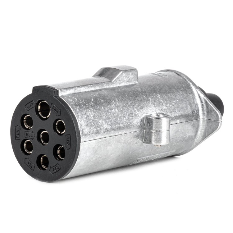 Amio – Πρίζα Κοτσαδόρου 24V 7PIN Type N Αλουμινίου Heavy Duty για Ασφαλή Σύνδεση & Καθημερινή Χρήση – 1 Τεμ. (04790/AM)