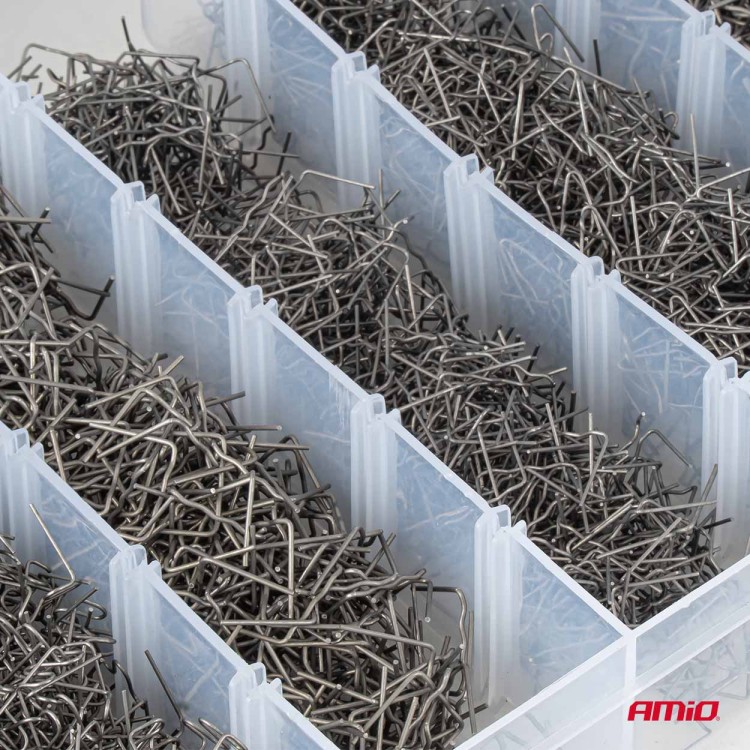 Amio – Συνδετήρες Μεταλλικοί Επισκευής Πλαστικών 3000 Τεμ. για Σταθερή Συγκόλληση & Ανθεκτική Επισκευή – 1 Σετ (04743/AM) Amio – Συνδετήρες Μεταλλικοί Επισκευής Πλαστικών 3000 Τεμ. για Σταθερή Συγκόλληση & Ανθεκτική Επισκευή – 1 Σετ (04743/AM)