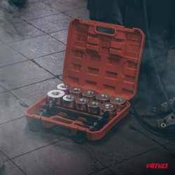 Amio – Σετ Εργαλείων Συνεμπλόκ & Ρουλεμάν Τροχού Heavy Duty για Αφαίρεση και Εγκατάσταση με Ασφαλή Χρήση – Σετ 27 Τεμ. (04773/AM) Amio – Σετ Εργαλείων Συνεμπλόκ & Ρουλεμάν Τροχού Heavy Duty για Αφαίρεση και Εγκατάσταση με Ασφαλή Χρήση – Σετ 27 Τεμ. (04773/AM)