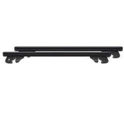 MENABO ΜΠΑΡΕΣ ΟΡΟΦΗΣ ΑΛΟΥΜΙΝΙΟΥ FENDER 118 cm ΣΕ ΜΑΥΡΟ ΧΡΩΜΑ ΓΙΑ ESEMKA Rajawali 5 doors 2008>2013 ΜΕ RAISED RAILS - 2 ΤΕΜ. (14660/MB)