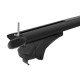 MENABO ΜΠΑΡΕΣ ΑΛΟΥΜΙΝΙΟΥ SONIC BLACK XL 130 cm ΣΕ ΜΑΥΡΟ ΧΡΩΜΑ ΓΙΑ Changan Automobile CS35 Plus 5 doors 2018> ΜΕ RAISED RAILS - 2 ΤΕΜ. (14690/MB)