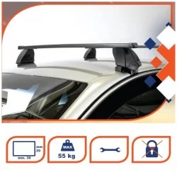 KIT ΜΕ ΜΠΑΡΕΣ ΟΡΟΦΗΣ ΓΙΑ HONDA CIVIC VI 5D 1996-2001 ΣΙΔΗΡΟΥ K39 (BSM112-K10)