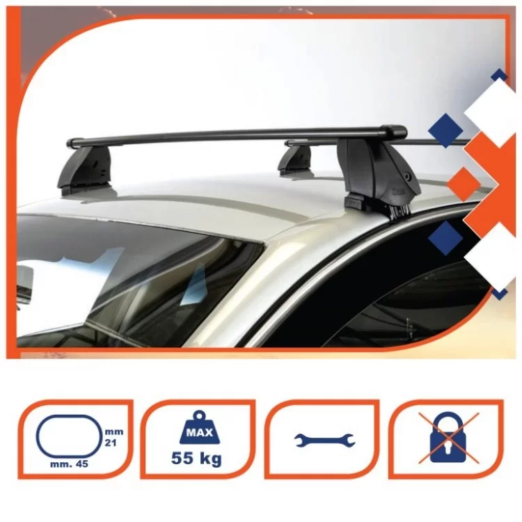 ΜΠΑΡΕΣ ΟΡΟΦΗΣ K1 PRO 130 cm K39 (ΟΒΑΛ/ΑΤΣΑΛΙ) - 2 ΤΕΜ. ΜΠΑΡΕΣ ΟΡΟΦΗΣ K1 PRO 130 cm K39 (ΟΒΑΛ/ΑΤΣΑΛΙ) - 2 ΤΕΜ.