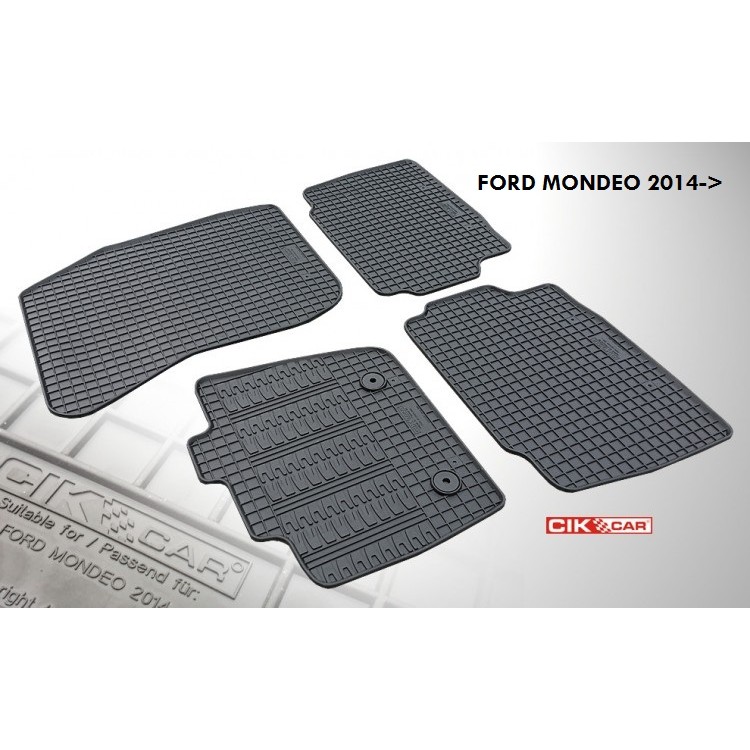 Cik - ΠΑΤΑΚΙΑ ΑΥΤΟΚΙΝΗΤΟΥ ΑΠΟ ΛΑΣΤΙΧΟ ΓΙΑ FORD MONDEO 2014+ (ΜΕ ΚΟΥΜΠΩΜΑΤΑ) - 4 ΤΕΜ. (RM.FO.0014/CK)