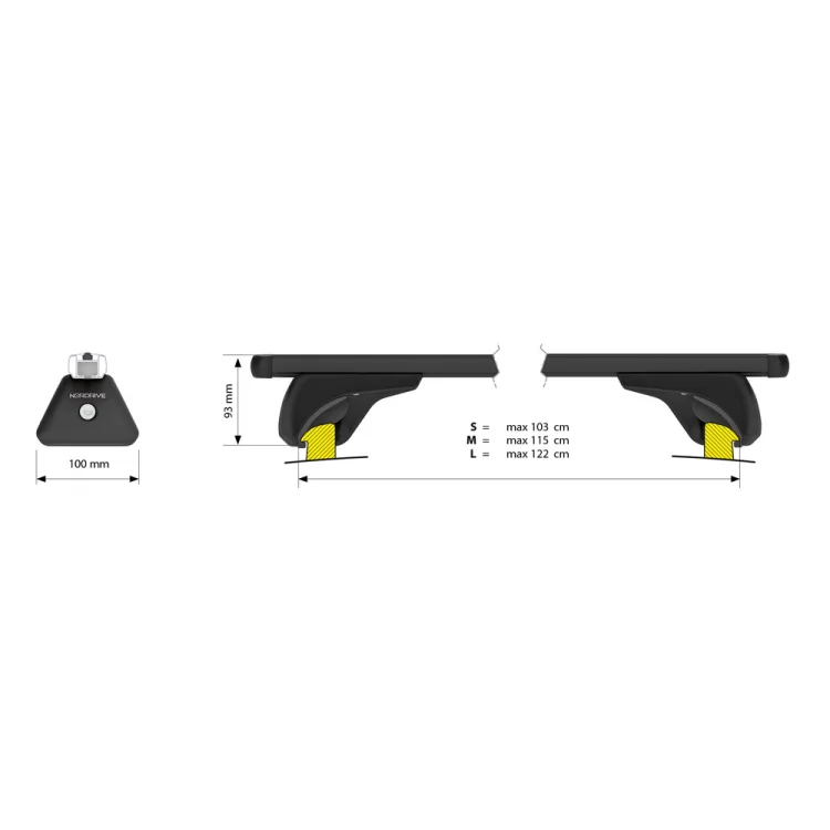 ΜΠΑΡΕΣ ΟΡΟΦΗΣ HELIO BLACK (L) 127cm ΑΛΟΥΜΙΝΙΟΥ ΜΑΥΡΗ ΜΕ ΚΛΕΙΔΑΡΙΕΣ (FLUSH RAILING) NORDRIVE - 2 TEM. ΜΠΑΡΕΣ ΟΡΟΦΗΣ HELIO BLACK (L) 127cm ΑΛΟΥΜΙΝΙΟΥ ΜΑΥΡΗ ΜΕ ΚΛΕΙΔΑΡΙΕΣ (FLUSH RAILING) NORDRIVE - 2 TEM.
