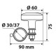 ΤΕΜΠΕΛΗΣ ΤΙΜΟΝΙΟΥ SPINNY LINE 60mm ΓΙΑ ΤΙΜΟΝΙΑ 30-37mm (ΜΑΥΡΟ CARBON ΜΕ ΚΟΚΚΙΝΗ ΡΙΓΑ)