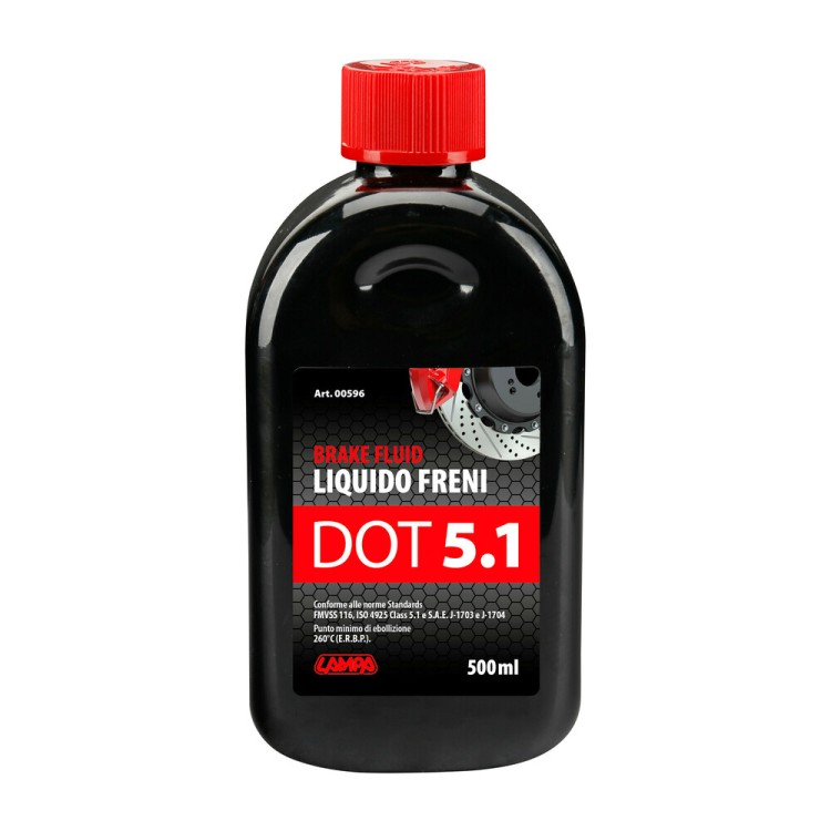 ΥΓΡΟ ΦΡΕΝΩΝ DOT 5.1 - FMVSS 116 / ISO 4925 CLASS 5.1 / SAE J-1704 500ml LAMPA - 1 ΤΕΜ. ΥΓΡΟ ΦΡΕΝΩΝ DOT 5.1 - FMVSS 116 / ISO 4925 CLASS 5.1 / SAE J-1704 500ml LAMPA - 1 ΤΕΜ.