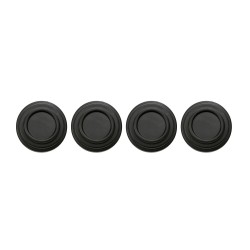 ΠΡΟΣΤΑΤΕΥΤΙΚΑ ΓΙΑ ΚΛΕΙΣΙΜΟ ΠΟΡΤΑΣ Φ26x8mm ΣΙΛΙΚΟΝΗΣ ΣΤΡΟΓΓΥΛΑ ΜΑΥΡΑ LAMPA - 4 ΤΕΜ.