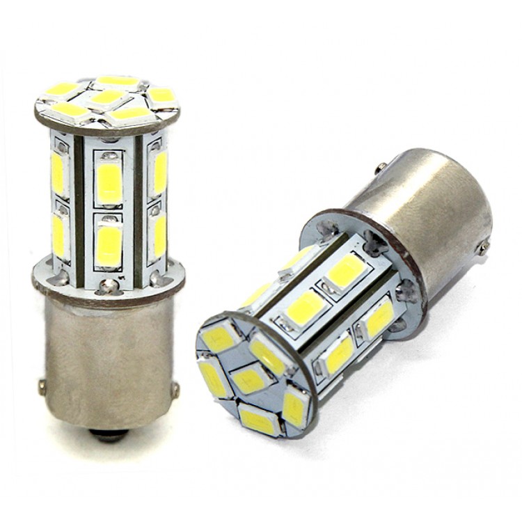 P21W 12V BA15s LED 18xSMD5630 PREMIUM ΛΕΥΚΟ (ΜΟΝΟΠΟΛΙΚΟ) 1ΤΕΜ.