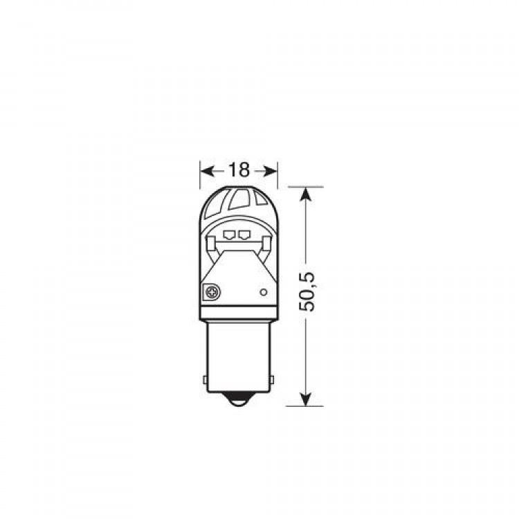 P21W 10-28V BA15s MEGA-LED 150LM ΔΙΑΘΛΑΣΗΣ ΠΟΡΤΟΚΑΛΙ (ΜΟΝΟΠΟΛΙΚΟ) BLISTER 1ΤΕΜ.