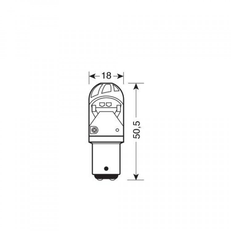 P21/5W 10-28V BAY15d CREE MEGA-LED 150LM ΔΙΑΘΛΑΣΗΣ ΠΟΡΤΟΚΑΛΙ (ΔΙΠΟΛΙΚΟ) BLISTER 1ΤΕΜ.