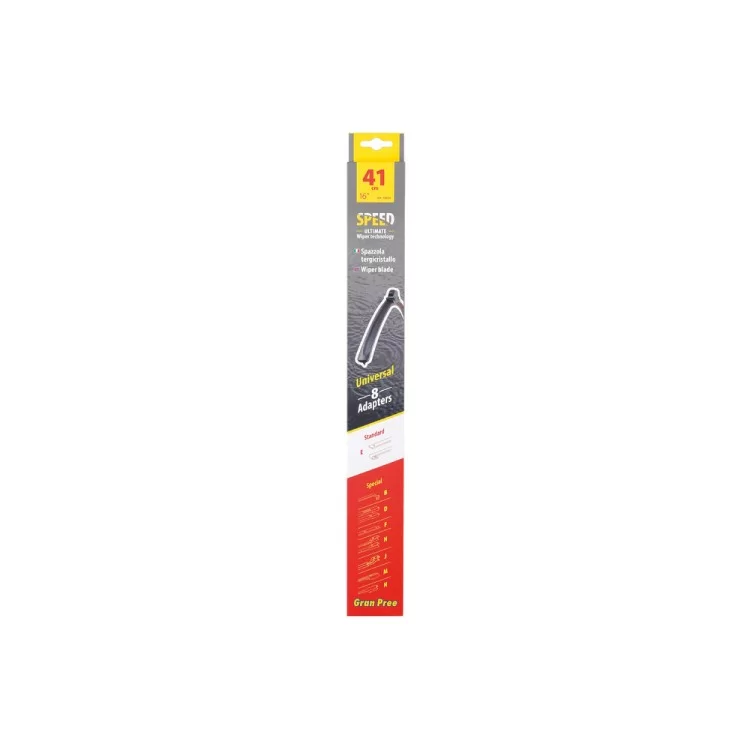 ΥΑΛΟΚΑΘΑΡΙΣΤΗΡΑΣ GRAN PREE SPEED MULTI-FIT ΜΕ 6 ΑΝΤΑΠΤΟΡΕΣ 41CM 16'' LAMPA - 1 TEM. ΥΑΛΟΚΑΘΑΡΙΣΤΗΡΑΣ GRAN PREE SPEED MULTI-FIT ΜΕ 6 ΑΝΤΑΠΤΟΡΕΣ 41CM 16'' LAMPA - 1 TEM.