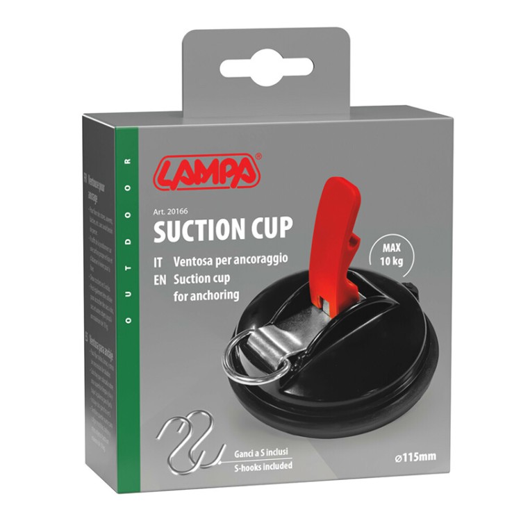 Lampa - Βεντούζα Αγκίστρωσης / Κρεμάσματος Suction Cup με 2 Γάντζους, Μέγιστο Φορτίο 10 kg και Διάμετρο 115 mm - 1 Τεμ. (L2016.6) Lampa - Βεντούζα Αγκίστρωσης / Κρεμάσματος Suction Cup με 2 Γάντζους, Μέγιστο Φορτίο 10 kg και Διάμετρο 115 mm - 1 Τεμ. (L2016.6)