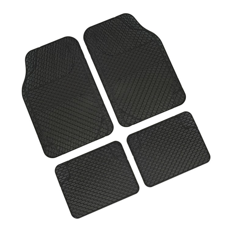 ΠΑΤΑΚΙΑ ΛΑΣΤΙΧΟ DRENA GOMMA 4 UNIVERSAL ΜΑΥΡΑ 43,5x66cm+44,5x33,5cm LAMPA - 4 ΤΕΜ