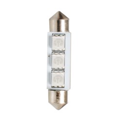 ΛΑΜΠΑΚΙΑ ΠΛΑΦΟΝΙΕΡΑΣ C5W 12V SV8.5 41mm 3xSMD5050 LED ΜΠΛΕ CAN-BUS M-TECH - 1 τεμ.