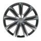 Lampa - Σετ Τάσια Αυτοκινήτου 14’’ Raze Silver/Black από υλικό ABS σε Ασημί με Μαύρο Χρώμα - 4 TEM (L3149.1)