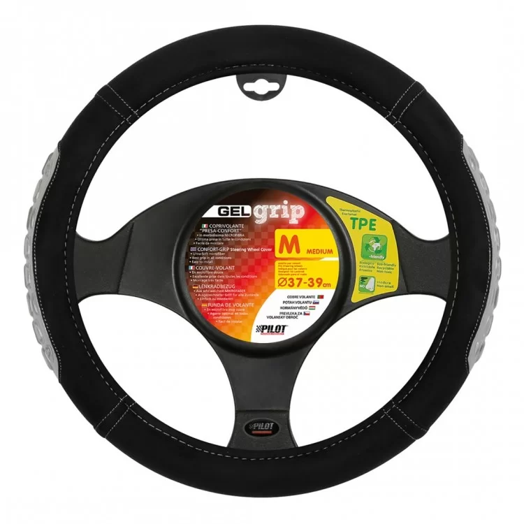 ΚΑΛΥΜΜΑ ΤΙΜΟΝΙΟΥ GEL GRIP (M) 37/39cm ΜΙΚΡΟΙΝΕΣ/ΤΖΕΛ ΜΑΥΡΟ/ΓΚΡΙ ΑΟΣΜΟ ECO-FRIENDLY ΚΑΛΥΜΜΑ ΤΙΜΟΝΙΟΥ GEL GRIP (M) 37/39cm ΜΙΚΡΟΙΝΕΣ/ΤΖΕΛ ΜΑΥΡΟ/ΓΚΡΙ ΑΟΣΜΟ ECO-FRIENDLY