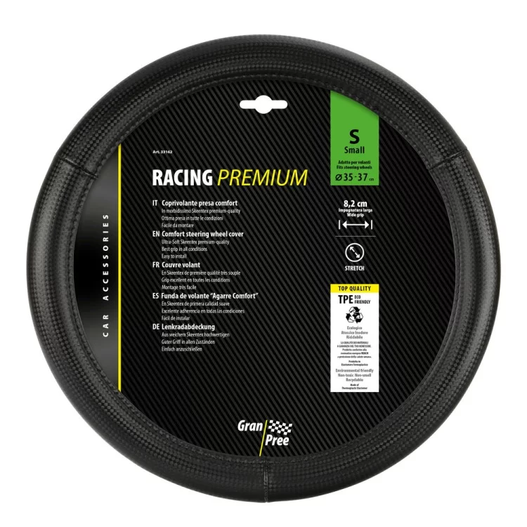 ΚΑΛΥΜΜΑ ΤΙΜΟΝΙΟΥ RACING PREMIUM BLACK (S) 35/37cm ΣΥΝΘΕΤΙΚΟ ΔΕΡΜΑ SKEENTEX ΜΑΥΡΟ/CARBON LOOK LAMPA - 1 ΤΕΜ. ΚΑΛΥΜΜΑ ΤΙΜΟΝΙΟΥ RACING PREMIUM BLACK (S) 35/37cm ΣΥΝΘΕΤΙΚΟ ΔΕΡΜΑ SKEENTEX ΜΑΥΡΟ/CARBON LOOK LAMPA - 1 ΤΕΜ.