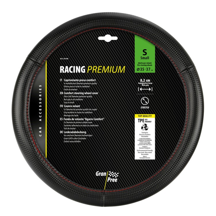 ΚΑΛΥΜΜΑ ΤΙΜΟΝΙΟΥ RACING PREMIUM RED (S) 35/37cm ΣΥΝΘΕΤΙΚΟ ΔΕΡΜΑ SKEENTEX ΜΑΥΡΟ/ΚΟΚΚΙΝΟ/CARBON LOOK LAMPA - 1 ΤΕΜ. ΚΑΛΥΜΜΑ ΤΙΜΟΝΙΟΥ RACING PREMIUM RED (S) 35/37cm ΣΥΝΘΕΤΙΚΟ ΔΕΡΜΑ SKEENTEX ΜΑΥΡΟ/ΚΟΚΚΙΝΟ/CARBON LOOK LAMPA - 1 ΤΕΜ.