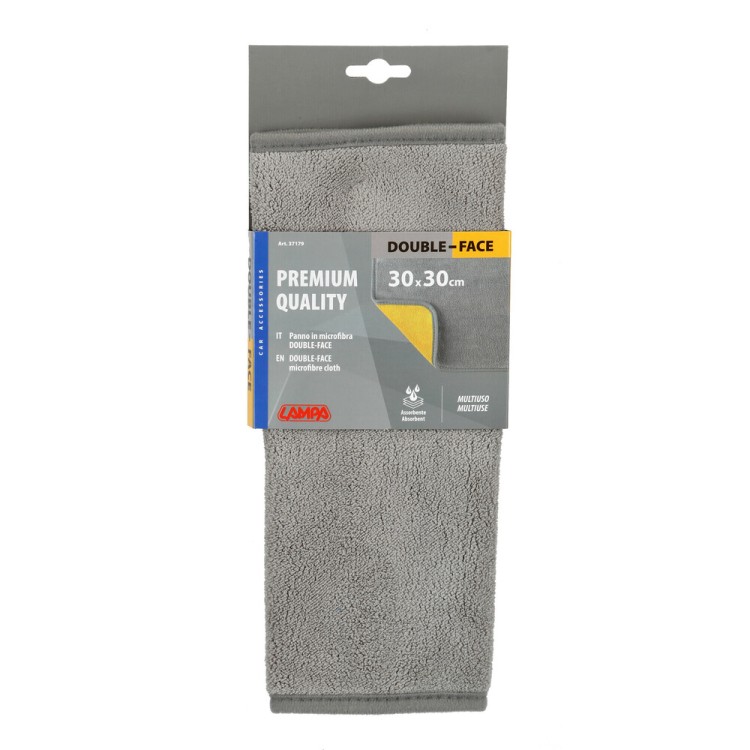 Lampa - Πανάκι καθαρισμού Microfibre (Μικροΐνες) Διπλής Όψης Premium (30x30 cm) - Γκρι / Κίτρινο - 1 τεμ. (L3717.9) Lampa - Πανάκι καθαρισμού Microfibre (Μικροΐνες) Διπλής Όψης Premium (30x30 cm) - Γκρι / Κίτρινο - 1 τεμ. (L3717.9)