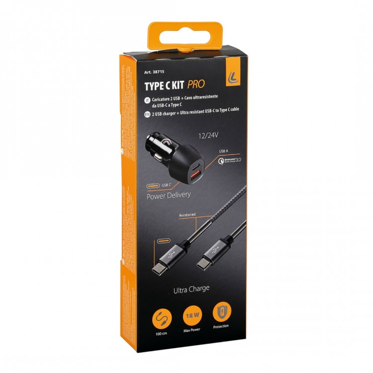 ΦΟΡΤΙΣΤΗΣ ΑΝΑΠΤΗΡΑ ΜΕ 2 USB ΚΑΙ ΚΑΛΩΔΙΟ ΦΟΡΤΙΣΗΣΚΑΙΣΥΓΧΡΟΝΙΣΜΟΥ 100cm TYPE-C KIT PRO 18W 12/24V ΦΟΡΤΙΣΤΗΣ ΑΝΑΠΤΗΡΑ ΜΕ 2 USB ΚΑΙ ΚΑΛΩΔΙΟ ΦΟΡΤΙΣΗΣΚΑΙΣΥΓΧΡΟΝΙΣΜΟΥ 100cm TYPE-C KIT PRO 18W 12/24V