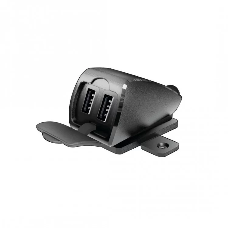 ΦΟΡΤΙΣΤΗΣ USB ΔΙΠΛΟΣ TREK 2 12/24V 5400mA ΜΕ ΒΑΣΗ ΣΤΗΡΙΞΗΣ ΒΙΔΩΤΗ ΚΑΙ ΚΑΛΩΔΙΟ 150cm ΑΔΙΑΒΡΟΧΟΣ