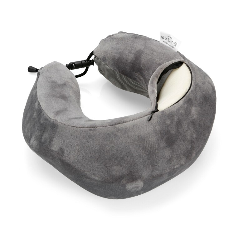 ΜΑΞΙΛΑΡΙ ΤΑΞΙΔΙΟΥ ΑΥΧΕΝΑ ΕΡΓΟΝΟΜΙΚΟ MEMORY FOAM ΓΚΡΙ NECK-LUXE LAMPA - 1 ΤΕΜ.