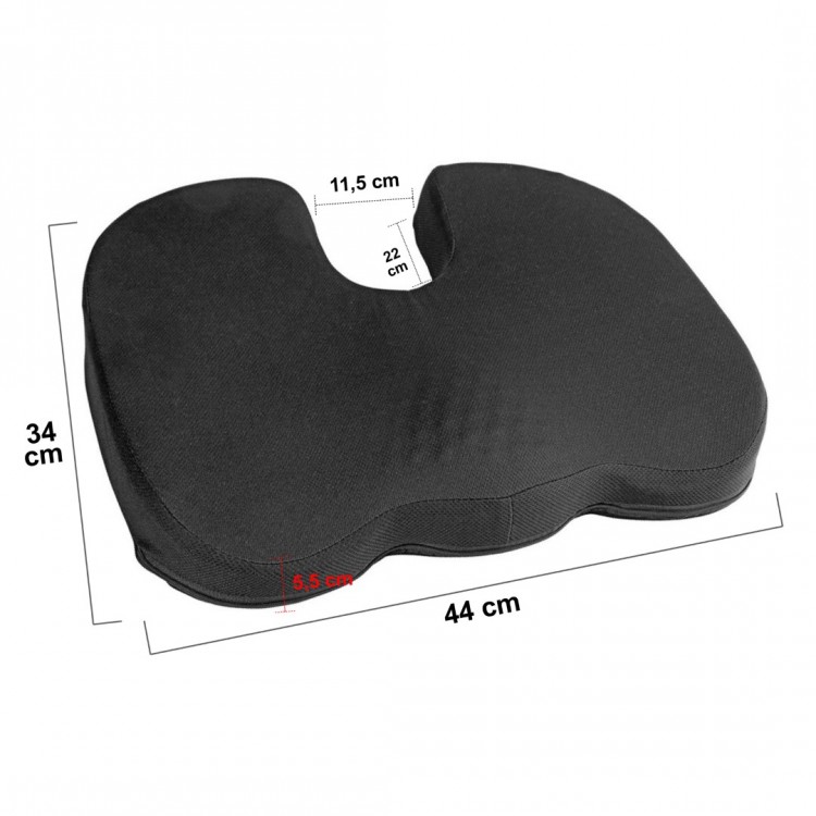 ΜΑΞΙΛΑΡΙ ΚΑΘΙΣΜΑΤΟΣ ERGO SEAT CONTOUR ΜΕ GEL ΚΑΙ ΑΦΡΟ MEMORY FOAM (ΜΑΥΡΟ) - 1 ΤΕΜ. ΜΑΞΙΛΑΡΙ ΚΑΘΙΣΜΑΤΟΣ ERGO SEAT CONTOUR ΜΕ GEL ΚΑΙ ΑΦΡΟ MEMORY FOAM (ΜΑΥΡΟ) - 1 ΤΕΜ.