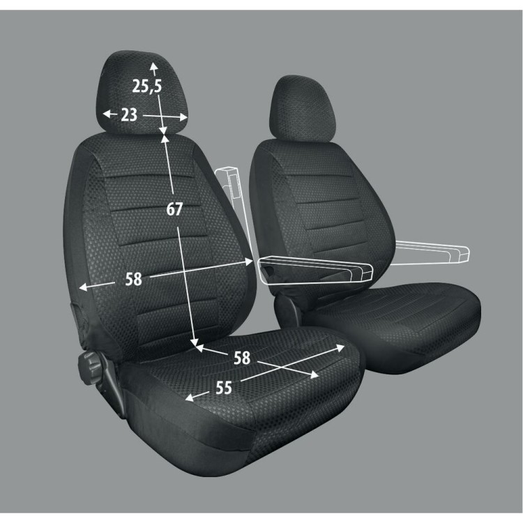 ΚΑΛΥΜΜΑΤΑ ΚΑΘΙΣΜΑΤΩΝ TRAVEL EASY FIT ΓΙΑ ΤΡΟΧΟΣΠΙΤΟ ΣΕ ΜΑΥΡΟ ΧΡΩΜΑ ΜΕ ΠΛΕΞΗ ΖΑΚΑΡ 2ΤΕΜ.