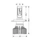 H4 9-32V 6.500K 8.000lm 60W P43t HALO LED SERIE 6 STANDARD 16LED ZES 2ΤΕΜ. LED KIT H4 9-32V 6.500K 8.000lm 60W P43t HALO LED SERIE 6 STANDARD 16LED ZES 2ΤΕΜ. LED KIT