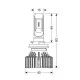 H8/H9/H11/H16 9-32V 6.500K 8.000lm 60W PGJ19-X HALO LED SERIE 6 STANDARD 8LED ZES 2ΤΕΜ. LED KIT H8/H9/H11/H16 9-32V 6.500K 8.000lm 60W PGJ19-X HALO LED SERIE 6 STANDARD 8LED ZES 2ΤΕΜ. LED KIT