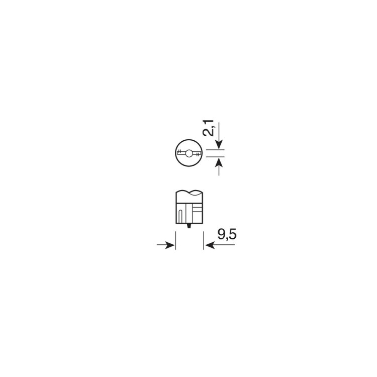 ΛΑΜΠΑ ΑΚΑΛΥΚΗ 12V/W5W 5W ΛΑΜΠΑ ΑΚΑΛΥΚΗ 12V/W5W 5W