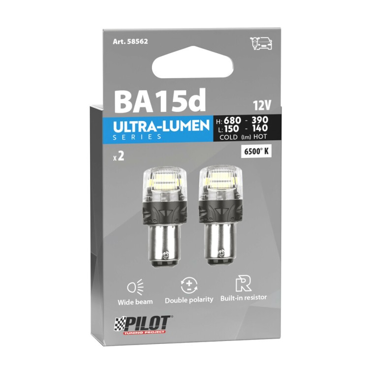 R5W 12V BA15d 680/150lm+390/140lm 6.500K ΔΙΠΛΗΣ ΠΟΛΙΚΟΤΗΤΑΣ LED CAN-BUS ULTRA-LUMEN SERIES 2ΤΕΜ. R5W 12V BA15d 680/150lm+390/140lm 6.500K ΔΙΠΛΗΣ ΠΟΛΙΚΟΤΗΤΑΣ LED CAN-BUS ULTRA-LUMEN SERIES 2ΤΕΜ.