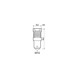 P21/5W 12/24V BAY15d 3040/580+2290/550lm ΜΕ ΠΟΡΤΟΚΑΛΙ ΦΩΣ LED CAN-BUS PRO-USER SERIES 1ΤΕΜ.