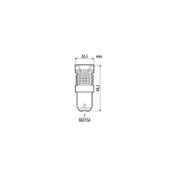 P21/4W 12/24V BAZ15d 3480/800+2730/760lm 6.500K ΔΙΠΛΗΣ ΠΟΛΙΚΟΤΗΤΑΣ LED CAN-BUS PRO-USER SERIES 1ΤΕΜ.