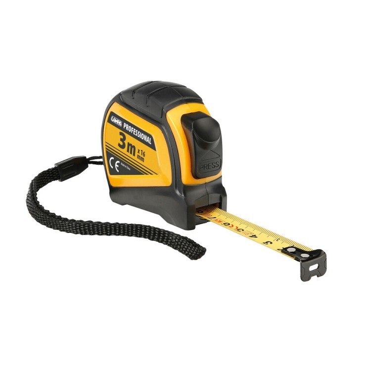 ΜΕΤΡΟΤΑΙΝΙΑ ΑΥΤΟΜΑΤΗ PROFESSIONAL 3m x16mm ΜΕ ΚΛΕΙΔΩΜΑ & ΚΛΙΠ ΖΩΝΗΣ LAMPA - 1 ΤΕΜ.