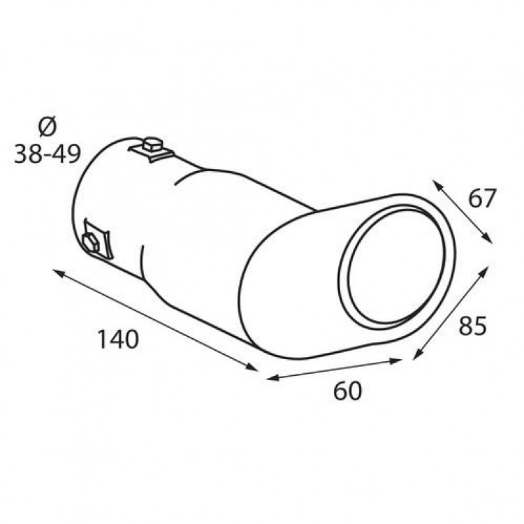 ΑΚΡΟ ΕΞΑΤΜΙΣΗΣ TS-33 Φ 38-49mm - ΓΩΝΙΑ ΑΚΡΟ ΕΞΑΤΜΙΣΗΣ TS-33 Φ 38-49mm - ΓΩΝΙΑ