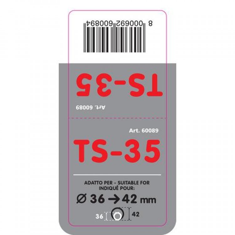 ΑΚΡΟ ΕΞΑΤΜΙΣΗΣ TS-35 Φ 36-42mm - ΣΤΡΟΓΓΥΛΟ ΑΚΡΟ ΕΞΑΤΜΙΣΗΣ TS-35 Φ 36-42mm - ΣΤΡΟΓΓΥΛΟ