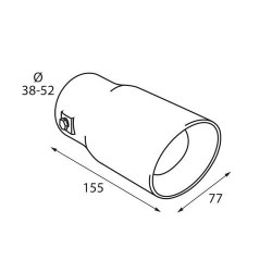 ΑΚΡΟ ΕΞΑΤΜΙΣΗΣ TS-49 Φ 38-52mm ΑΚΡΟ ΕΞΑΤΜΙΣΗΣ TS-49 Φ 38-52mm