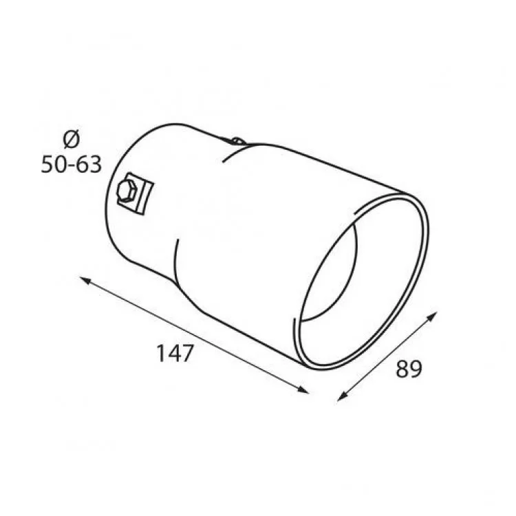 ΑΚΡΟ ΕΞΑΤΜΙΣΗΣ TS-50 Φ 50-63mm ΑΚΡΟ ΕΞΑΤΜΙΣΗΣ TS-50 Φ 50-63mm