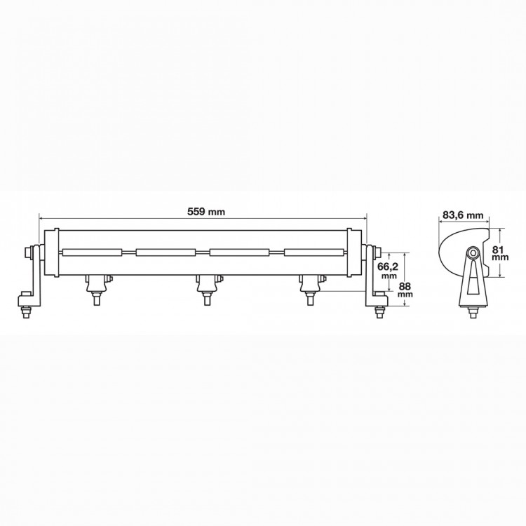 ΠΡΟΒΟΛΕΑΣ PLUTON 10-30V 72LED+NEON 120W 10.800lm 2 ΧΡΗΣΕΩΝ (ΚΑΡΦΙ ΚΑΙ ΘΕΣΕΩΣ NEON) 559x81x83,6mm 1ΤΕΜ.