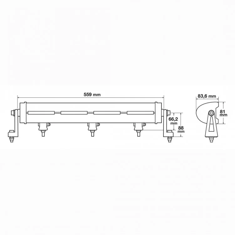 ΠΡΟΒΟΛΕΑΣ PLUTON 10-30V 72LED+NEON 120W 10.800lm 2 ΧΡΗΣΕΩΝ (ΚΑΡΦΙ ΚΑΙ ΘΕΣΕΩΣ NEON) 559x81x83,6mm 1ΤΕΜ.