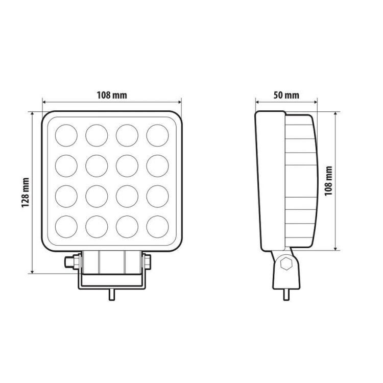 ΠΡΟΒΟΛΕΑΣ ΕΡΓΑΣΙΑΣ 9/32V 48W 16LED 2400lm 6.000K ΔΙΑΘΛΑΣΗΣ (WIDE BEAM) 128x108mm WL-31 LAMPA - 1 ΤΕΜ ΠΡΟΒΟΛΕΑΣ ΕΡΓΑΣΙΑΣ 9/32V 48W 16LED 2400lm 6.000K ΔΙΑΘΛΑΣΗΣ (WIDE BEAM) 128x108mm WL-31 LAMPA - 1 ΤΕΜ