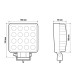 ΠΡΟΒΟΛΕΑΣ ΕΡΓΑΣΙΑΣ 9/32V 48W 16LED 2400lm 6.000K ΔΙΑΘΛΑΣΗΣ (WIDE BEAM) 128x108mm WL-31 LAMPA - 1 ΤΕΜ ΠΡΟΒΟΛΕΑΣ ΕΡΓΑΣΙΑΣ 9/32V 48W 16LED 2400lm 6.000K ΔΙΑΘΛΑΣΗΣ (WIDE BEAM) 128x108mm WL-31 LAMPA - 1 ΤΕΜ