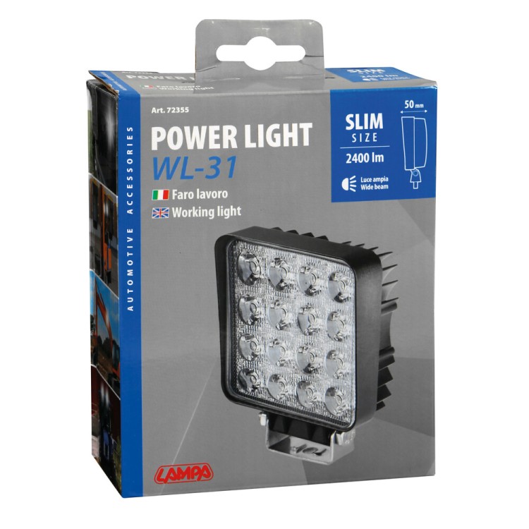 ΠΡΟΒΟΛΕΑΣ ΕΡΓΑΣΙΑΣ 9/32V 48W 16LED 2400lm 6.000K ΔΙΑΘΛΑΣΗΣ (WIDE BEAM) 128x108mm WL-31 LAMPA - 1 ΤΕΜ ΠΡΟΒΟΛΕΑΣ ΕΡΓΑΣΙΑΣ 9/32V 48W 16LED 2400lm 6.000K ΔΙΑΘΛΑΣΗΣ (WIDE BEAM) 128x108mm WL-31 LAMPA - 1 ΤΕΜ