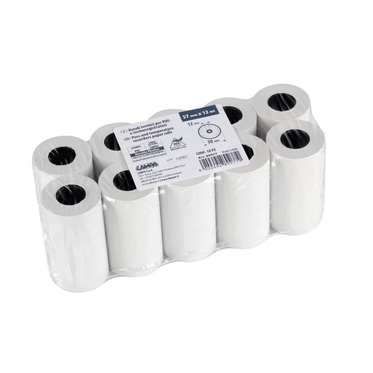 ΡΟΛΟ ΣΕΤ ΑΠΟΔΕΙΞΕΩΝ ΓΙΑ POS (57 mm X 12 m) - LAMPA - 10 ΤΕΜ. ΡΟΛΟ ΣΕΤ ΑΠΟΔΕΙΞΕΩΝ ΓΙΑ POS (57 mm X 12 m) - LAMPA - 10 ΤΕΜ.
