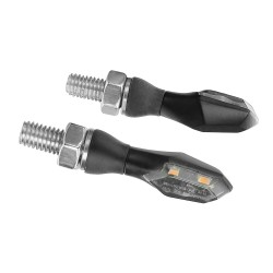 ΦΛΑΣ MOTO NIX 12V LED SMD 42x13mm ΜΑΥΡΟ LAMPA - 2 τεμ.
