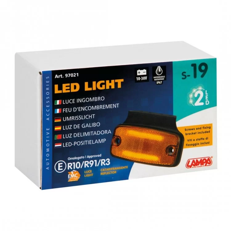ΦΩΣ ΟΓΚΟΥ S19 4 LED ΠΟΡΤΟΚΑΛΙ 10/30V ΜΕ ΑΝΑΚΛΑΣΤΗΡΑ 114x54 mm 1ΤΕΜ. ΦΩΣ ΟΓΚΟΥ S19 4 LED ΠΟΡΤΟΚΑΛΙ 10/30V ΜΕ ΑΝΑΚΛΑΣΤΗΡΑ 114x54 mm 1ΤΕΜ.