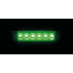 ΦΩΣ ΟΓΚΟΥ 9>32V 6 LED ΠΡΑΣΙΝΟ ΧΡΩΜΑ 95,6x19,8mm ΜΕ ΕΓΚΡΙΣΗ ΤΥΠΟΥ E148 LAMPA -  1 Τεμ.